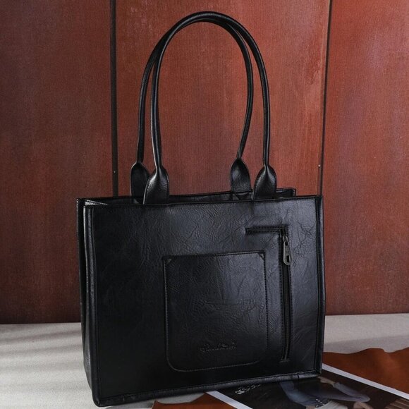 Montana West Embroidered Floral Cut-out Collection Concealed Carry Tote - Picture 2 of 8